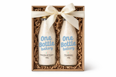 Italian Baking Gift Set – Panettone & Colomba Mix with Baking Molds | One Bottle Bakery